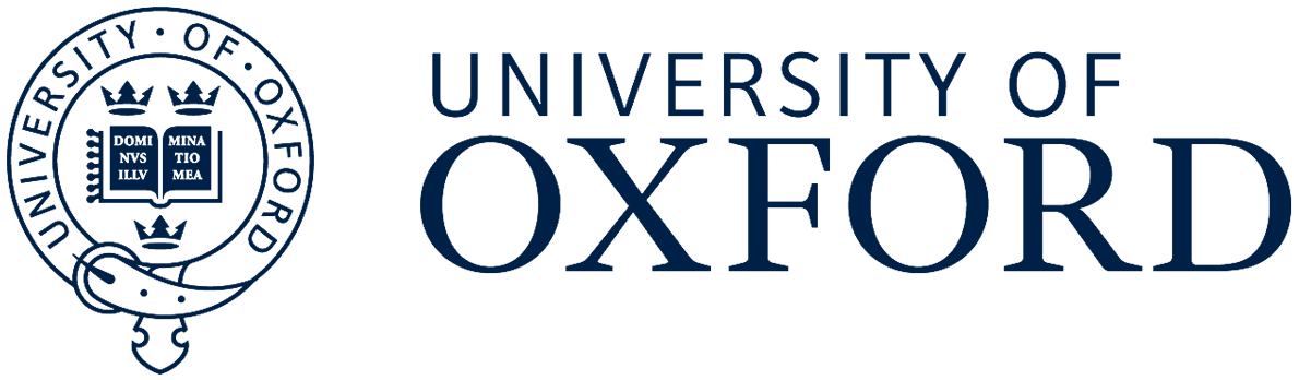 Logo showing badge and text saying University of Oxford